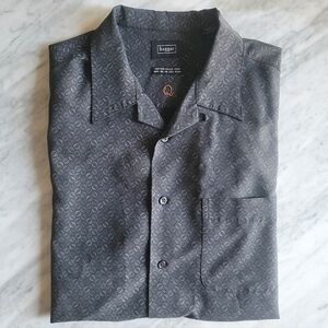 Haggar Mens Button Down Shirt Medium